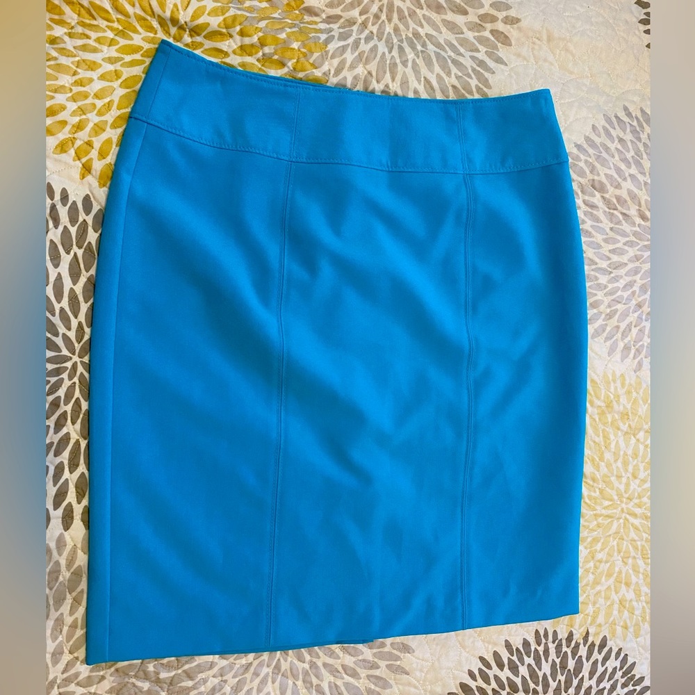 Blue Worthington Pencil Skirt